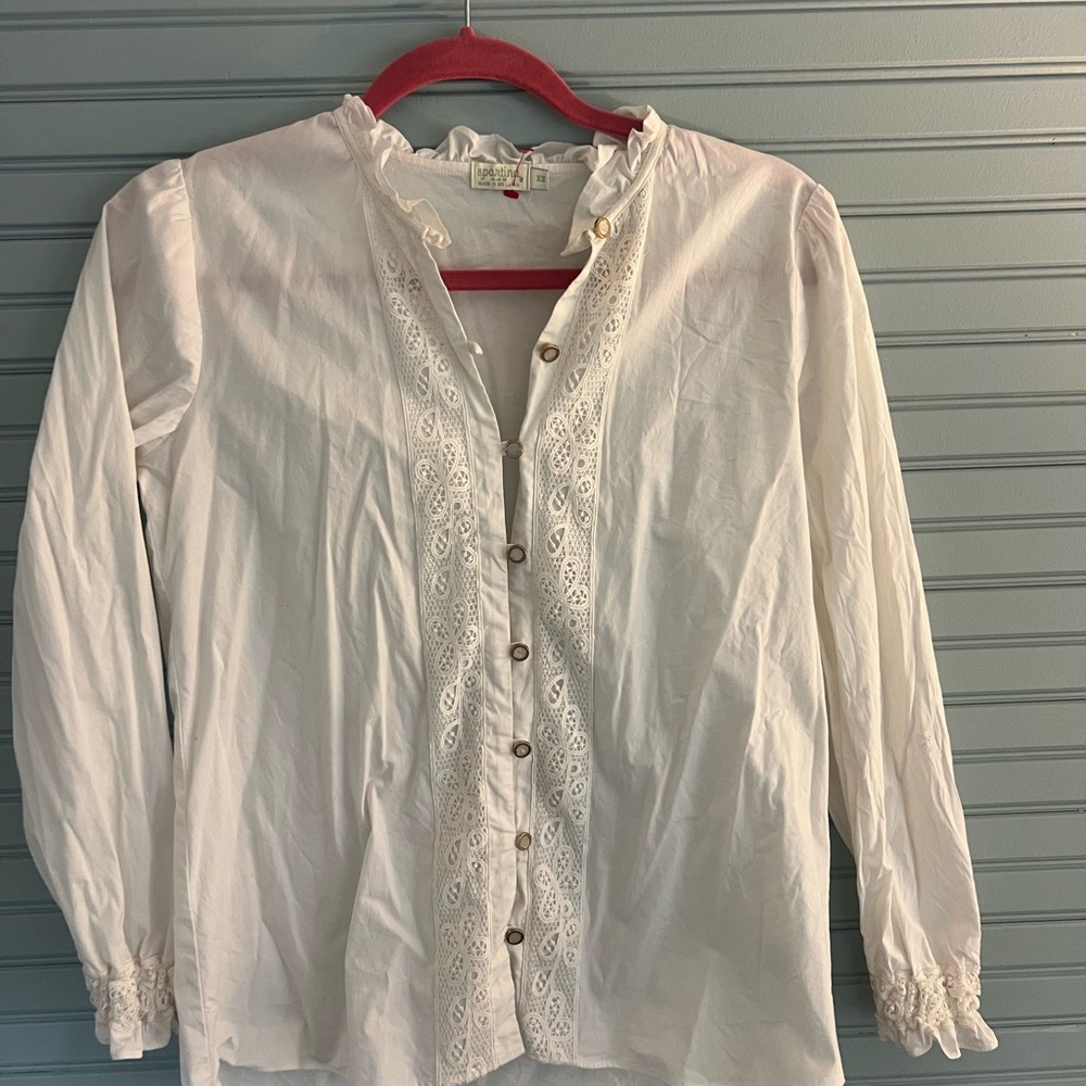 Spartina 449 White Long Sleeve Button Down Shirt